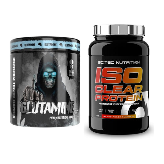 Regenerations-Duo: Skull Labs Glutamine + Scitec IsoClear Protein – alle enthaltenen Artikel