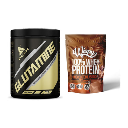 Regenerations-Duo: Peak Glutamin + Wispy Whey 100% – alle enthaltenen Artikel