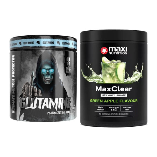 Regenerations-Duo: Skull Labs Glutamine + MaxiNutrition MaxClear – alle enthaltenen Artikel