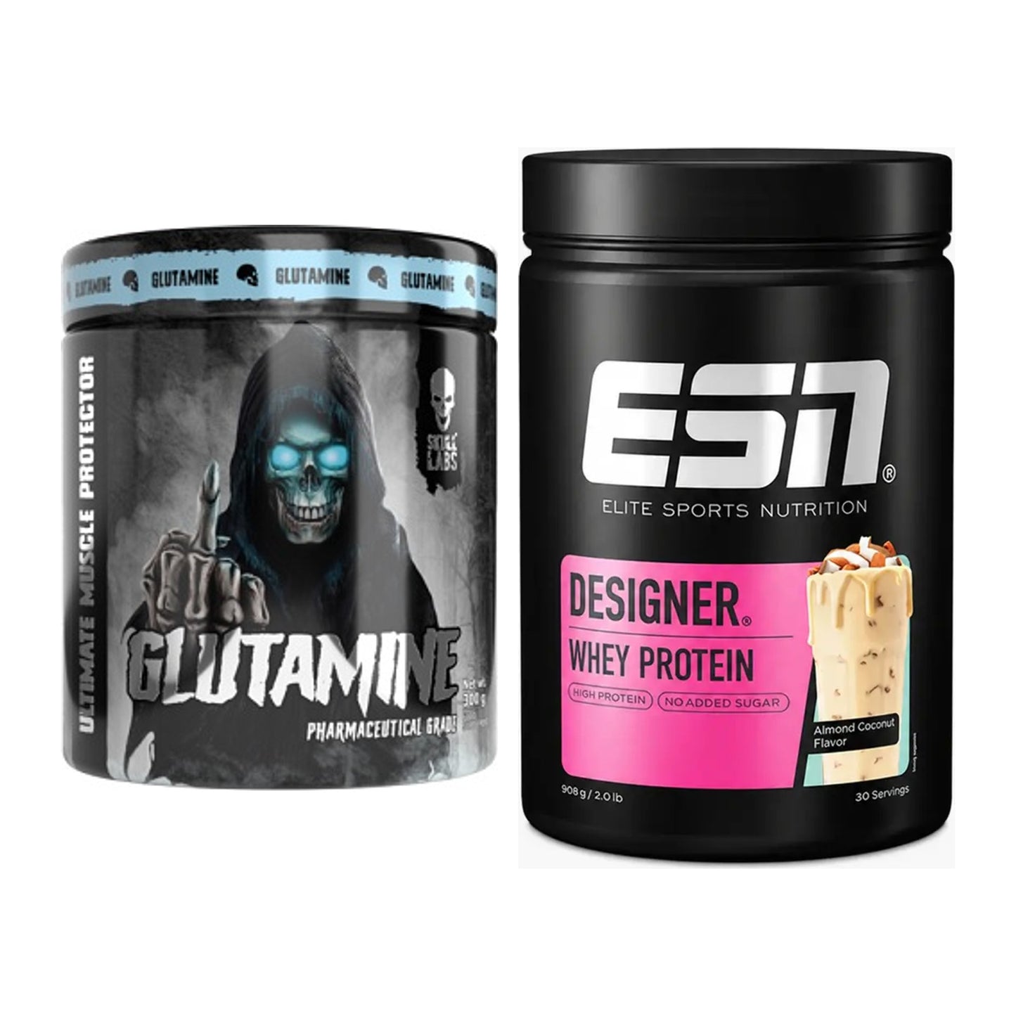Regenerations-Duo: Skull Labs Glutamine + ESN Designer Whey – alle enthaltenen Artikel