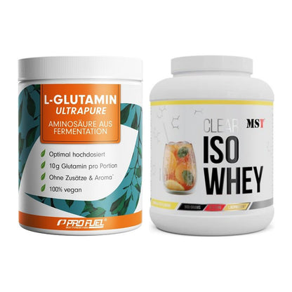 Regenerations-Duo: ProFuel Glutamin Ultrapure + MST Iso Clear – alle enthaltenen Artikel
