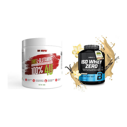 Regenerations-Duo: BPS-Pharma This Glutamin + BioTech Iso Whey Zero – alle enthaltenen Artikel