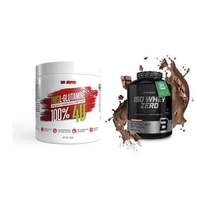 Regenerations-Duo: BPS-Pharma This Glutamin + BioTech Iso Whey Zero – alle enthaltenen Artikel