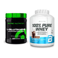 Regenerations-Duo: Scitec L-Glutamin + BioTech 100% Pure Whey – alle enthaltenen Artikel