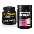 Regenerations-Duo: Olimp L-Glutamine Xplode 500g + ESN Designer Whey – alle enthaltenen Artikel