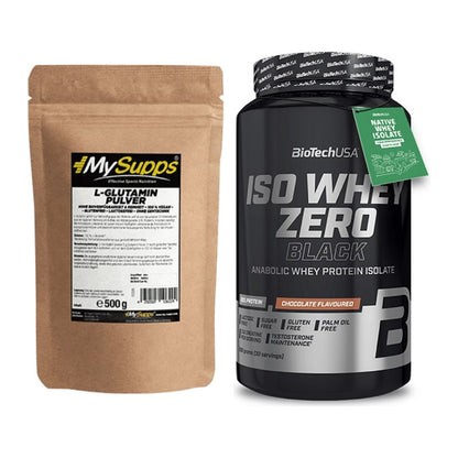 Regenerations-Duo: MySupps Glutamine + BioTech Iso Whey Zero Black – alle enthaltenen Artikel