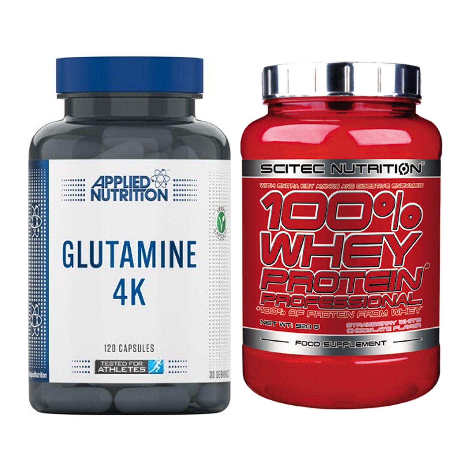 Regenerations-Duo: Applied Nutrition + Scitec 100% Whey – alle enthaltenen Artikel