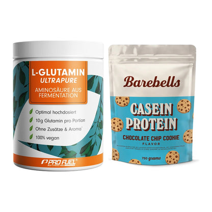 Regenerations-Duo: ProFuel Glutamin + Barebells Casein Protein – alle enthaltenen Artikel
