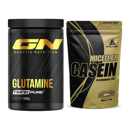 Regenerations-Duo: GN Nano Pure Glutamine + Peak Micellar Casein – alle enthaltenen Artikel