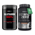 Regenerations-Duo: Sinob Core L-Glutamin + BioTech Iso Whey Zero Black – alle enthaltenen Artikel