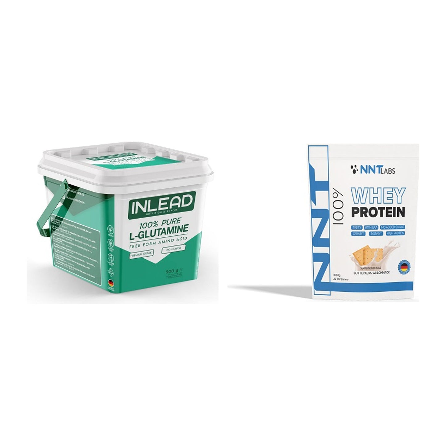 Regenerations-Duo: INLEAD L-Glutamine + NNT Whey – alle enthaltenen Artikel