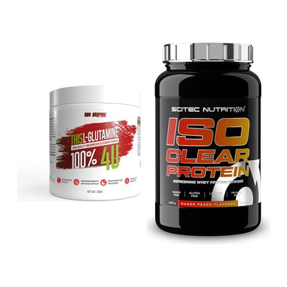 Regenerations-Duo: BPS-Pharma This Glutamin + Scitec IsoClear Protein – alle enthaltenen Artikel