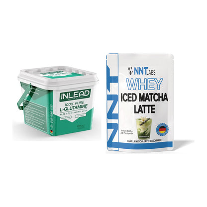 Regenerations-Duo: INLEAD L-Glutamine + NNT Whey ICED MATCHA LATTE – alle enthaltenen Artikel