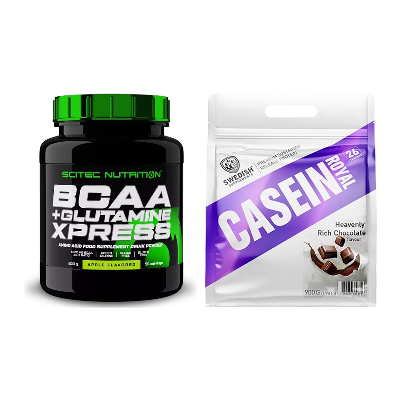Regenerations-Duo: Scitec BCAA+ Glutamine + Swedish Supplements – alle enthaltenen Artikel