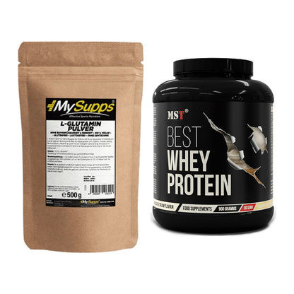 Regenerations-Duo: MySupps Glutamine + MST Best Whey Protein – alle enthaltenen Artikel