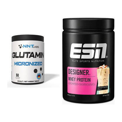Regenerations-Duo: NNT Glutamin + ESN Designer Whey – alle enthaltenen Artikel