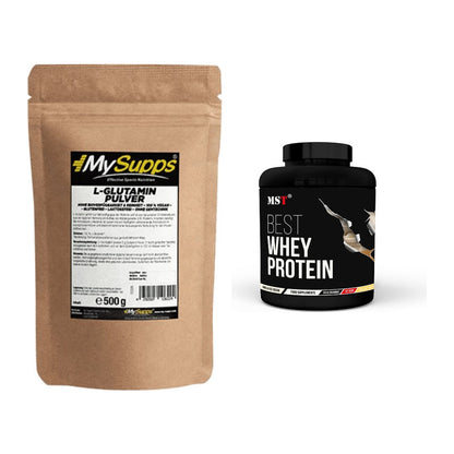 Regenerations-Duo: MySupps Glutamine + MST Best Whey Protein – alle enthaltenen Artikel