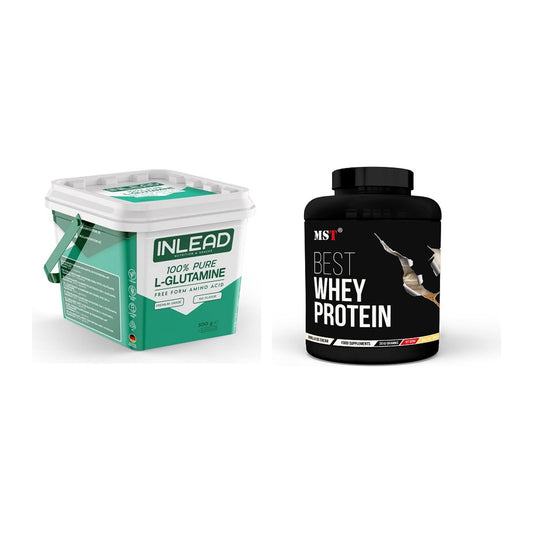 Regenerations-Duo: INLEAD L-Glutamine + MST Best Whey Protein – alle enthaltenen Artikel
