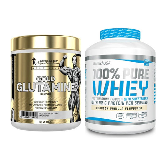 Regenerations-Duo: Kevin Levrone GOLD + BioTech 100% Pure Whey – alle enthaltenen Artikel