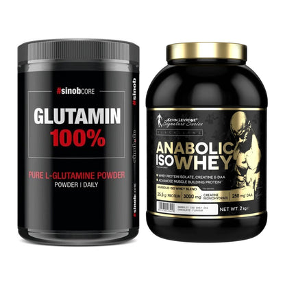 Regenerations-Duo: Sinob Core L-Glutamin + Kevin Levrone Anabolic – alle enthaltenen Artikel