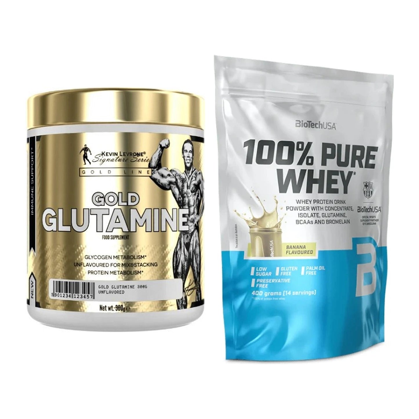 Regenerations-Duo: Kevin Levrone GOLD + BioTech 100% Pure Whey – alle enthaltenen Artikel