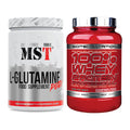 Regenerations-Duo: MST Glutamine + Scitec 100% Whey Professional – alle enthaltenen Artikel
