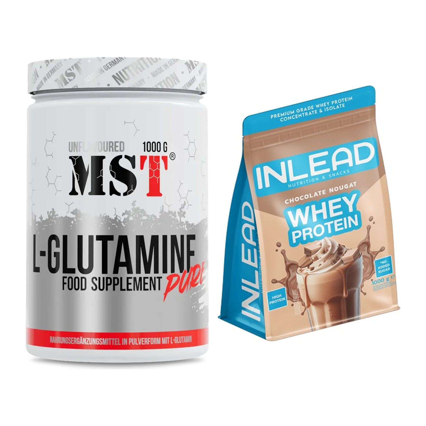Regenerations-Duo: MST Glutamine + INLEAD Whey Protein – alle enthaltenen Artikel
