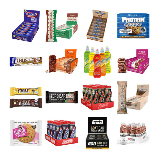 Große Probierbox: Snickers LOW SUGAR + Barebells Spread + 18 weitere – alle enthaltenen Artikel