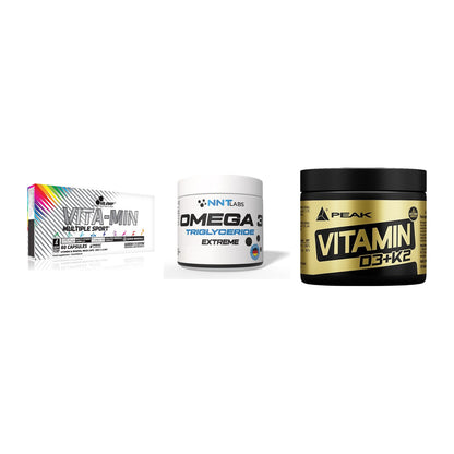 Grundversorgung: Olimp Vita-Min + NNT Omega 3 + Peak Vitamin – alle enthaltenen Artikel