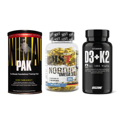 Grundversorgung: Universal + MST Omega 3 + Big Zone – alle enthaltenen Artikel