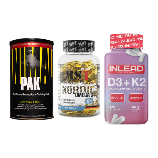 Grundversorgung: Universal + MST Omega 3 + INLEAD Vitamin – alle enthaltenen Artikel