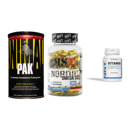 Grundversorgung: Universal + MST Omega 3 + NNT Vitamin – alle enthaltenen Artikel
