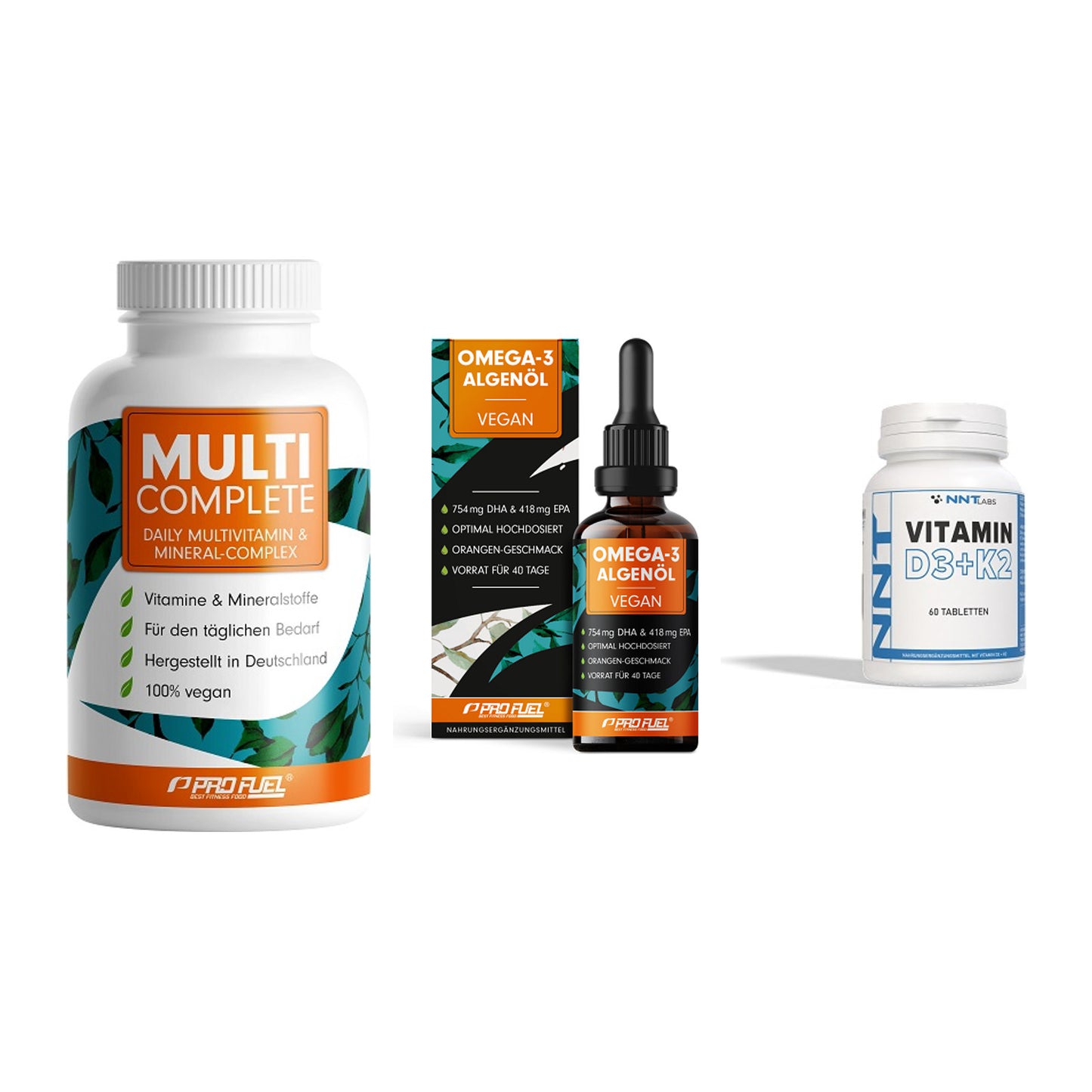 Grundversorgung: ProFuel MULTI + ProFuel Omega 3 + NNT Vitamin – alle enthaltenen Artikel
