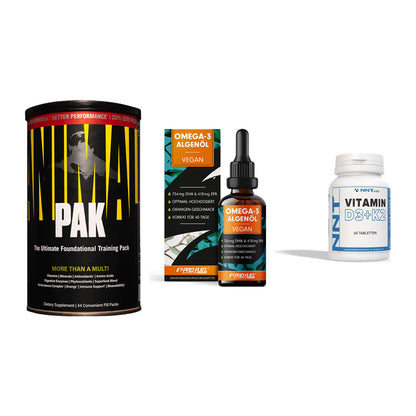 Grundversorgung: Universal + ProFuel Omega 3 + NNT Vitamin – alle enthaltenen Artikel
