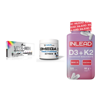 Grundversorgung: Olimp Vita-Min + NNT Omega 3 + INLEAD Vitamin – alle enthaltenen Artikel
