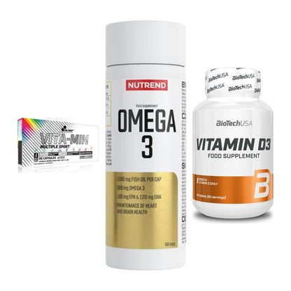 Grundversorgung: Olimp Vita-Min + Nutrend Omega 3 + BioTech Vitamin – alle enthaltenen Artikel