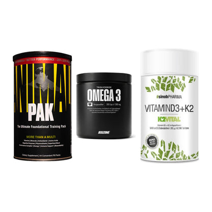 Grundversorgung: Universal + Big Zone Omega + Sinob Vitamin – alle enthaltenen Artikel