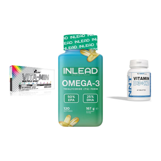 Grundversorgung: Olimp Vita-Min + INLEAD Omega-3 + NNT Vitamin – alle enthaltenen Artikel