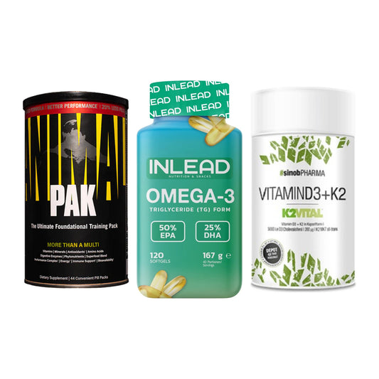 Grundversorgung: Universal + INLEAD Omega-3 + Sinob Vitamin – alle enthaltenen Artikel