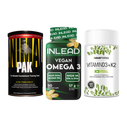 Grundversorgung: Universal + INLEAD Vegan + Sinob Vitamin – alle enthaltenen Artikel