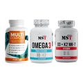 Grundversorgung: ProFuel MULTI + MST Omega 3 500 + MST Vitamin D3 – alle enthaltenen Artikel