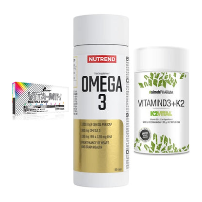 Grundversorgung: Olimp Vita-Min + Nutrend Omega 3 + Sinob Vitamin – alle enthaltenen Artikel