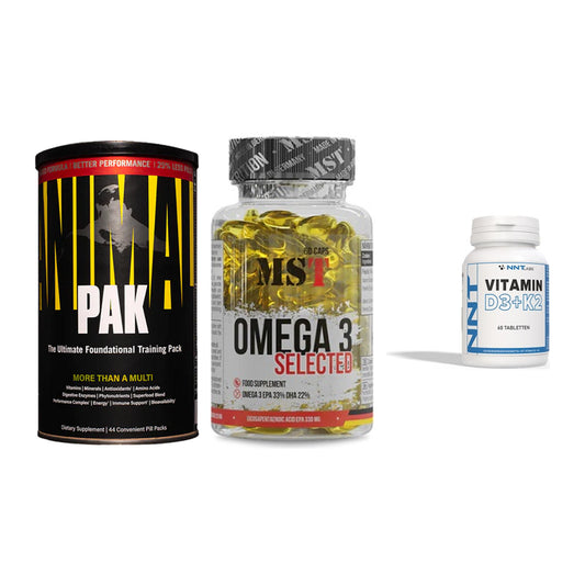 Grundversorgung: Universal + MST Omega 3 + NNT Vitamin – alle enthaltenen Artikel