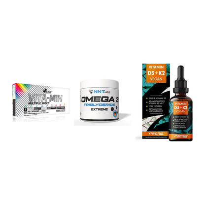Grundversorgung: Olimp Vita-Min + NNT Omega 3 + ProFuel Vitamin – alle enthaltenen Artikel