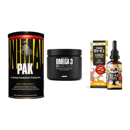 Grundversorgung: Universal + Big Zone Omega + ProFuel VITAMIN – alle enthaltenen Artikel
