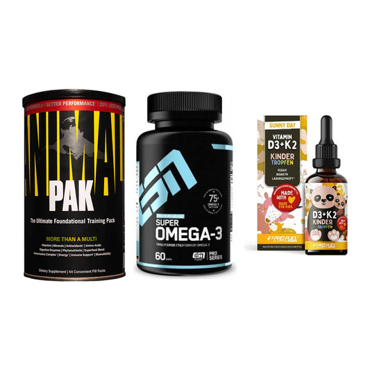 Grundversorgung: Universal + ESN Omega 3 + ProFuel VITAMIN – alle enthaltenen Artikel