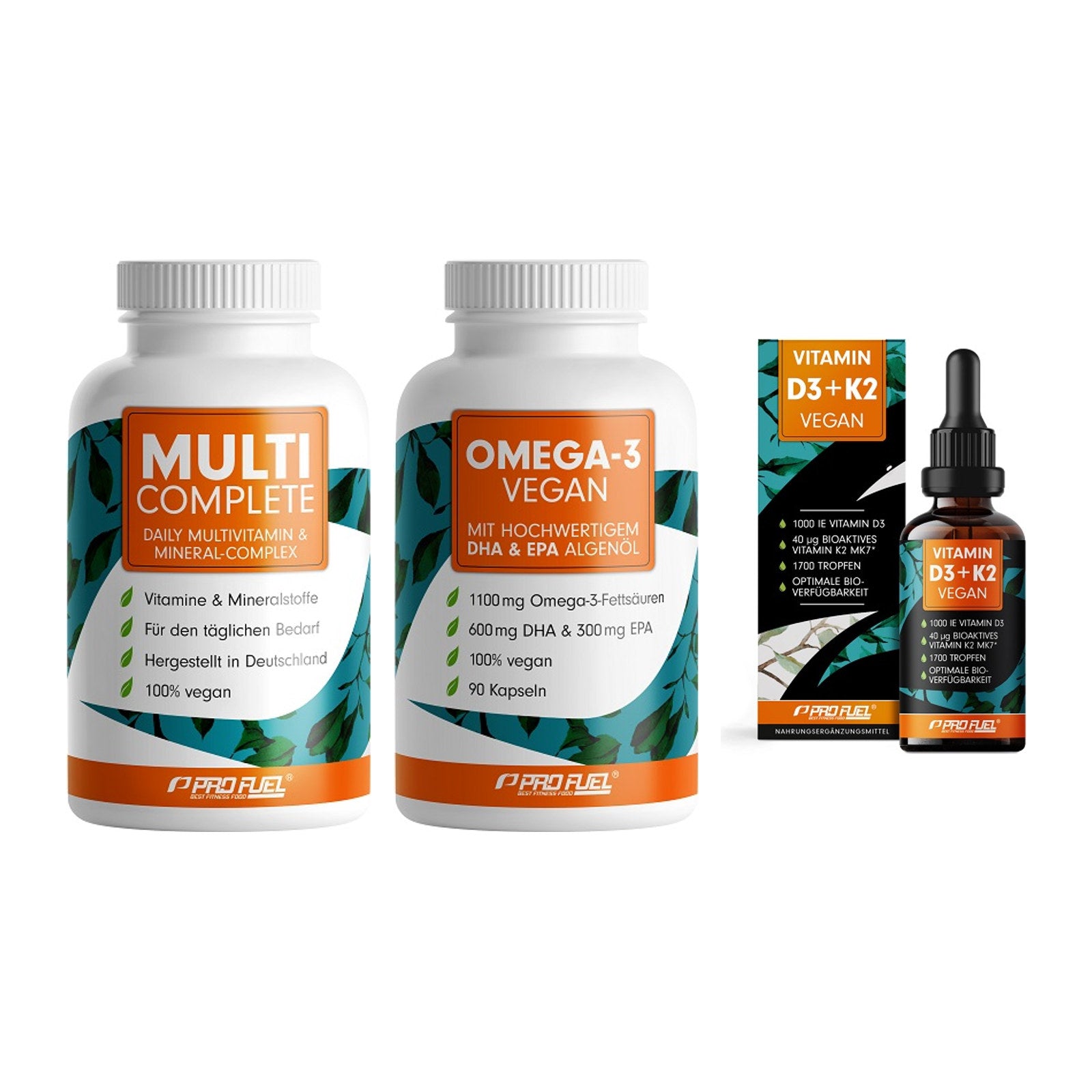Grundversorgung: ProFuel MULTI + ProFuel Omega 3 + ProFuel Vitamin – alle enthaltenen Artikel