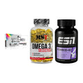 Grundversorgung: Olimp Vita-Min + MST Omega 3 + ESN Vitamin D3 – alle enthaltenen Artikel