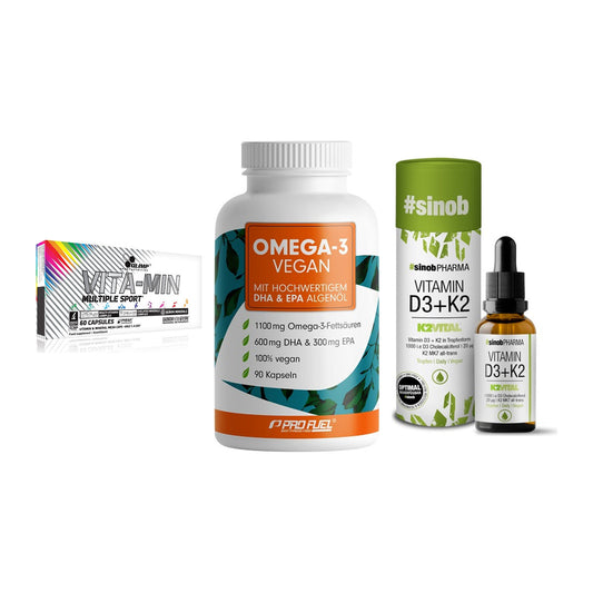Grundversorgung: Olimp Vita-Min + ProFuel Omega 3 + Sinob Vitamin – alle enthaltenen Artikel