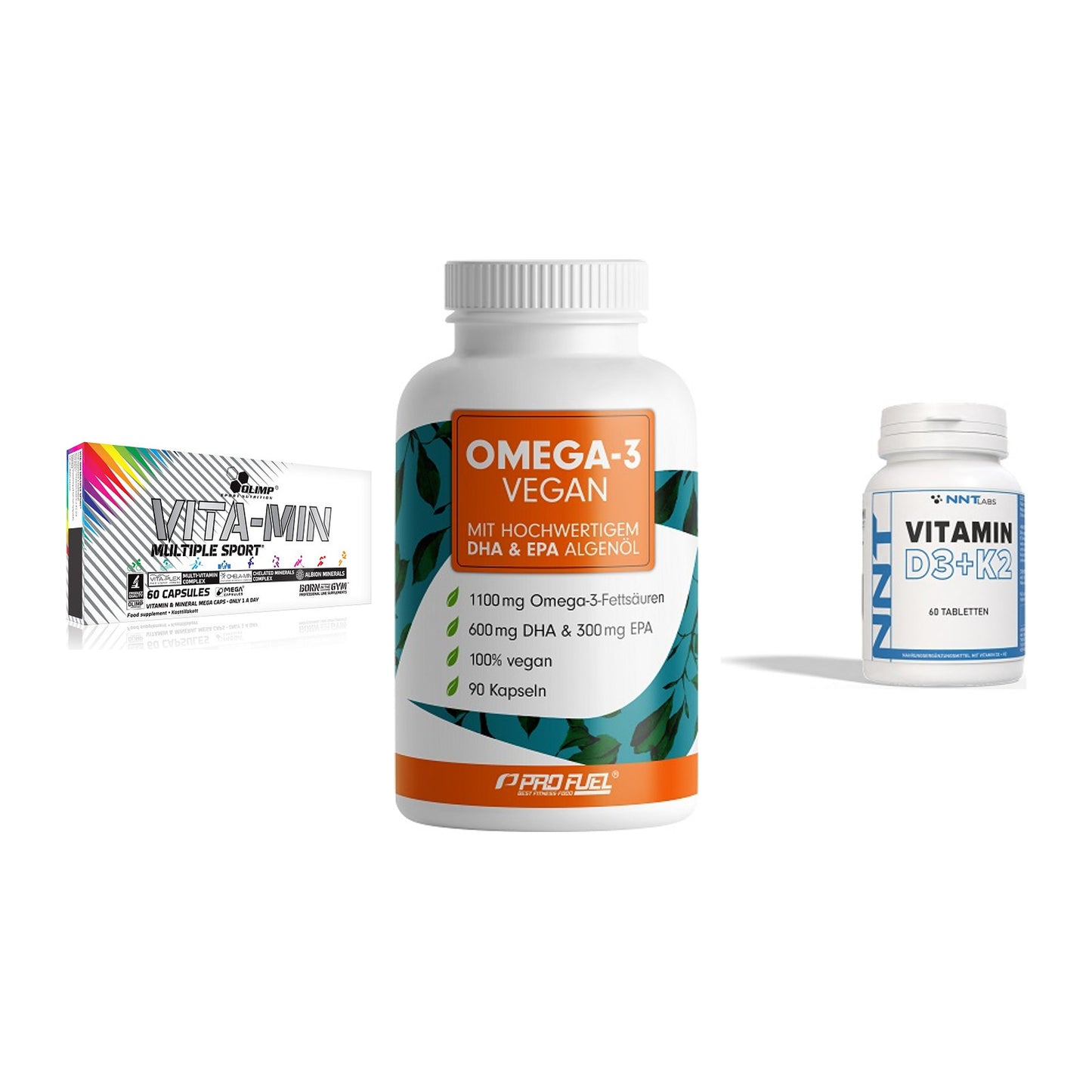 Grundversorgung: Olimp Vita-Min + ProFuel Omega 3 + NNT Vitamin – alle enthaltenen Artikel